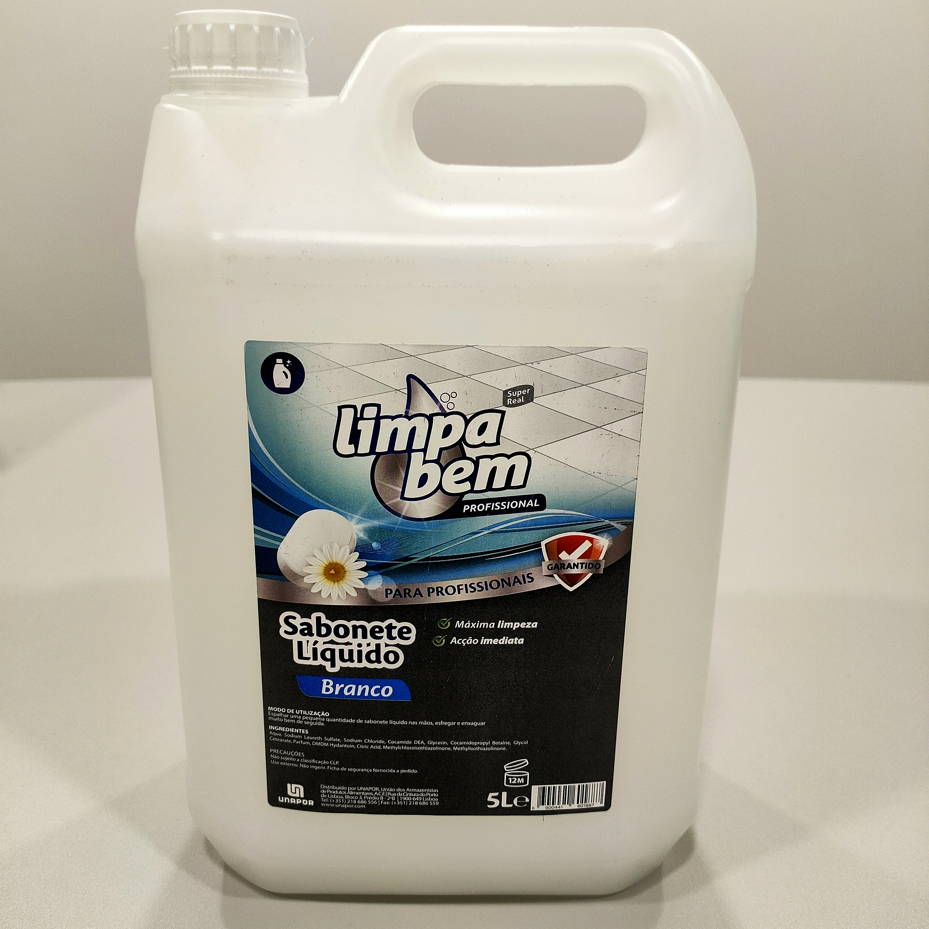 Sabonte Liquido Branco 5 lts Limpa Bem