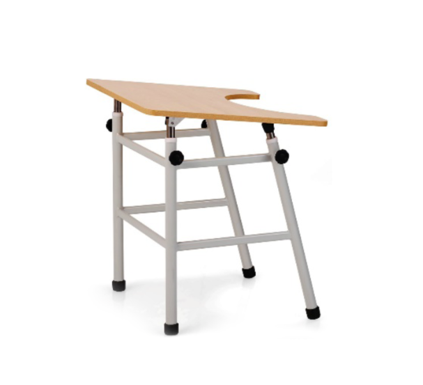 Mesa de trabalho Fisioterapia c/ ajuste de altura e inclinação