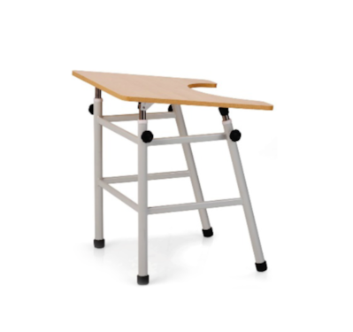 Mesa de trabalho Fisioterapia c/ ajuste de altura e inclinação