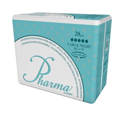 Fralda Respirável PHARMA Grande Noite embalagem 20 uni